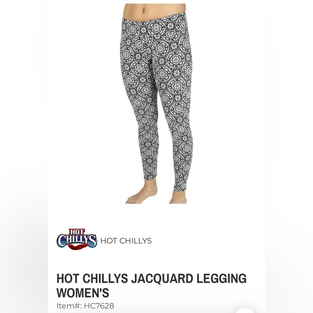 Hot Chillys Jacquard Leggings base layer